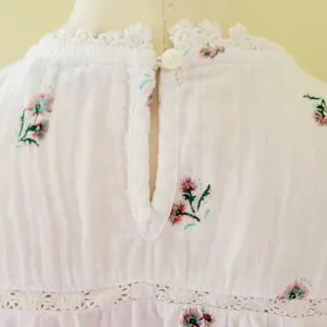 Lucky Brand floral mixed media blouse size small thumbnail 9