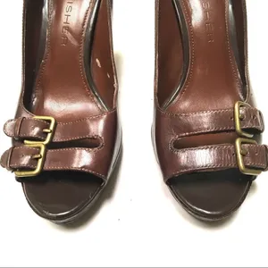 Marc Fisher Vertigo open toe double buckle heels 8‎ thumbnail 5