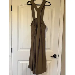 Free People Beach Olive Brown Textured Knit Wide Leg Overall‎ Jumpsuit XS thumbnail 3