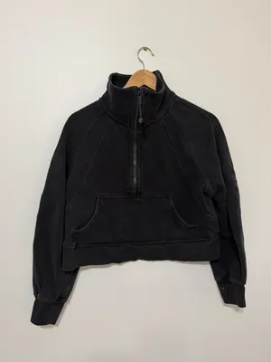 Lululemon Scuba Oversized Half Zip Size XS/S Black Sweater thumbnail 2