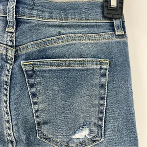 Free People About A Girl Jeans 24 High Rise Distressed Skinny Raw Hem NWT thumbnail 5