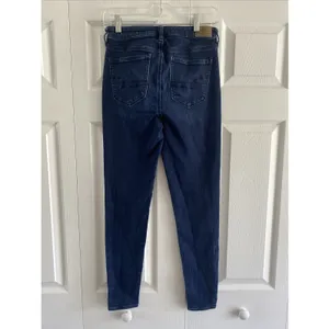 American Eagle Super Stretch Jeggings Womens Size 4 Dark Wash Skinny Jeans Denim thumbnail 3