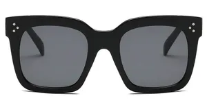 Square Black Sunglasses UVA/UVB thumbnail 1