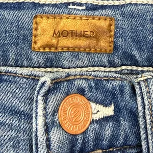 MOTHER The Hustler Ankle Fray Jeans Blue High Rise Bootcut Flare Size 23 thumbnail 6