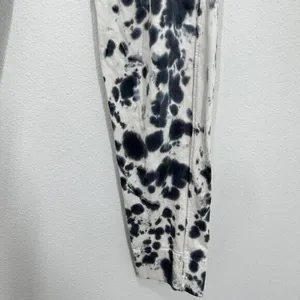 Bassike Size Small Tie-dyed Organic Cotton-jersey Track‎ Pants In White Lounge thumbnail 8