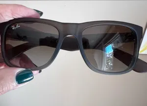 Ray-Ban Square Sunglasses in Dark Brown Frame with Brown Lenses thumbnail 1