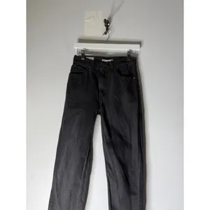 Levis Dad Jean Womens 24 Washed Black High Rise Straight Leg Denim Pants thumbnail 3