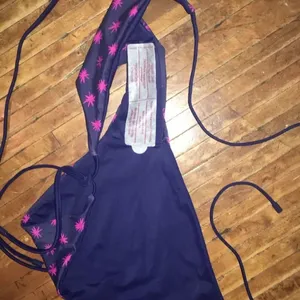 Lands End M paint splatter halter style bikini thumbnail 2