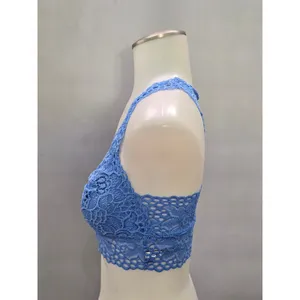 Aerie Blue Whimsy Romantic Boudoir Bridal Cottage Lingerie Lace Bralette Small thumbnail 3