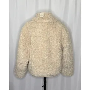 NWT!!‎ FREE PEOPLE Jolie Teddy Coat Faux Fur Oversized Bohemian Outdoors Medium thumbnail 9
