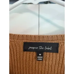 Jacquie the label sweater dress tan and white size M thumbnail 2