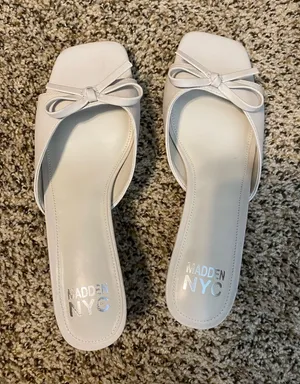 Madden Girl Kitten Heels - White thumbnail 1
