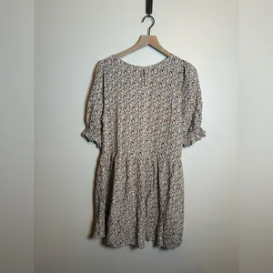 Natural Life Blaire puff sleeve‎ mini dress Cream Ditsy Floral thumbnail 6