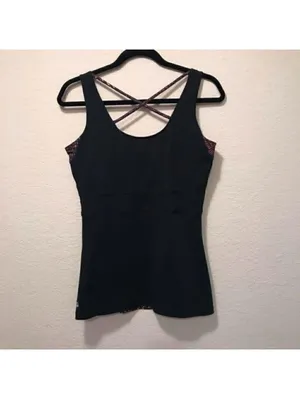 Athleta‎ Printed Tank Top with Crisscross Back thumbnail 4