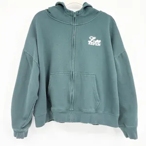 PINK Victorias Secret Womens Love Aspen Graphic Ski‎ Zip Up Hoodie Size XL Teal thumbnail 1