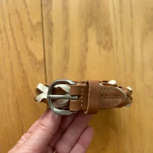 Fossil Women's Braided Leather belt Two Tone Brown Size‎ Small thumbnail 10
