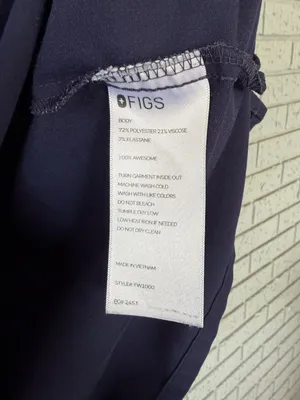 Figs Casma Three-Pocket Scrub Top Navy Blue Size XL thumbnail 7