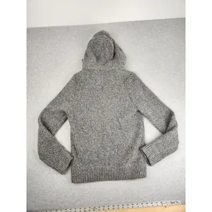 Soft! Abercrombie‎ & Fitch Knitted Wool Blend SWEATER Cable Hoodie Moose XXL thumbnail 12