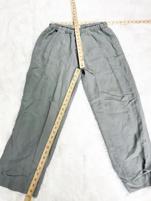 Marine Layer Soft Green Linen Tencel Drawstring Pants Size Medium thumbnail 3