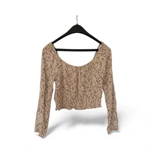 Ambiance Floral Crop Top Brown Size L thumbnail 2