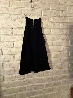 Zara TRF Collection Black Velvet Top Size S thumbnail 3