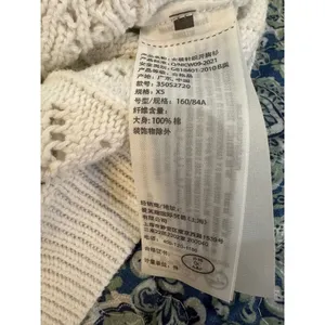 Hollister White Pointelle Knit Cropped Cardigan Sweater XS 350S27720 Cotton thumbnail 6