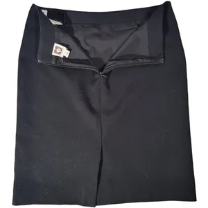 Anne Klein Black Quilted Stitch Pencil Skirt Womens‎ Size 2 Knee Length Career thumbnail 3