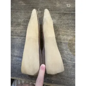 Vince Womens Leah Square Toe Leather Ballet Flats Beige Nude Size 40 US 9 thumbnail 6