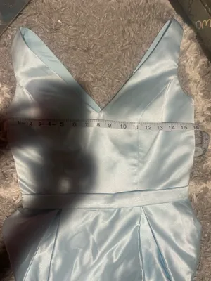 Blue Sayin Floor Length Formal Gown thumbnail 11
