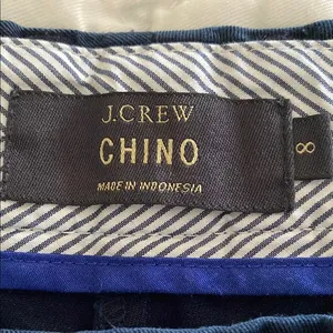 J.Crew Navy Chino Shorts 4” inseam size 8 thumbnail 2