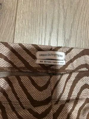 Urban Outfitters Bryn Pull-On Flare Pants, Brown and Cream Swirl Pant, M thumbnail 2