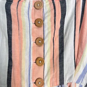 Free People Multicolour Lilah Cotton Pleated Tube Maxi Dress‎ Small Boho Summer thumbnail 8