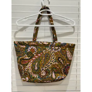 NEW $95 Vera Bradley Small East West Tote Buta Spray Paisley Quilted Cotton thumbnail 5