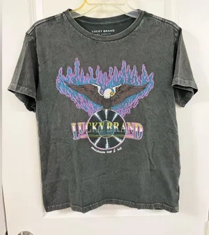Lucky Brand Dark Gray Tee thumbnail 1