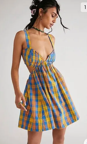 Free People Bridget Mini Dress Size L thumbnail 1
