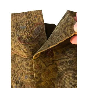 Myra Fashion brown paisley corduroy pencil skirt Medium thumbnail 8