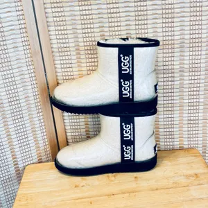 UGG Australian Shepherd AVA clear waterproof sheep wool lined rain boots booties thumbnail 9