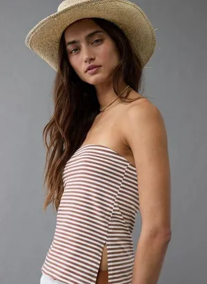 American eagle striped Tube Top thumbnail 1