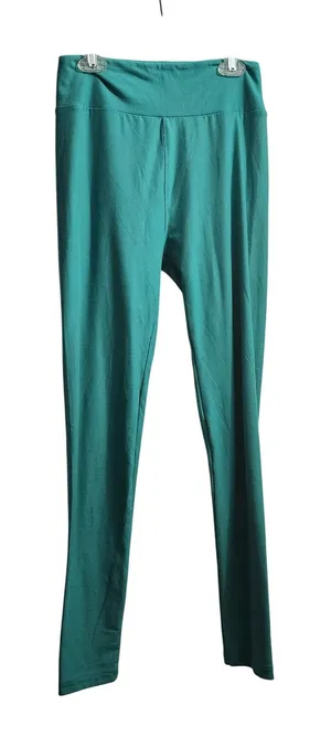 LuLaRoe Leggings One Size OS‎ Turquoise Green Comfort Stretch Casual thumbnail 1