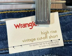Wrangler Women's High-Rise Vintage Cutoff Distressed Jean Shorts thumbnail 3