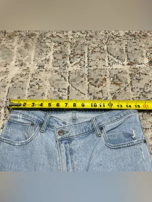 Abercrombie & fitch the 90s straight ultra high rise size 8/29 light wash thumbnail 6