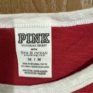 Victorias Secret Pink Bling Collegiate Arkansas "Razorbacks" 3/4 Sleeve Tee Med thumbnail 3
