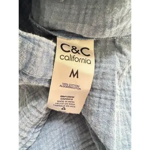 C&C California Dress Marie Double Cotton Gauze Shirtdress M‎ Coastal Minimalist thumbnail 11