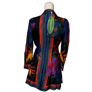 NWT Farm Rio FLOWER SEASON SCARF WRAP MINI DRESS - Day dress thumbnail 11