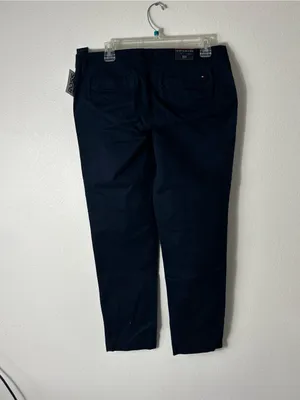 NWT Tommy Hilfiger Navy Straight Leg Chino Pants Size 10 thumbnail 3