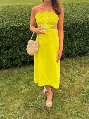 Farm Rio Monstera Midi Dress thumbnail 2