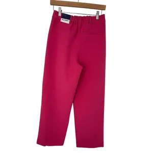 Old Navy Extra High-Rise Pleated Wide-Leg Trousers Pink Career Pants S thumbnail 4
