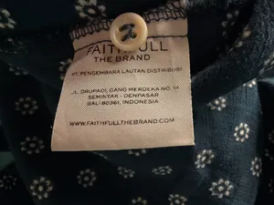 Faithfull the Brand Lobos Mini Dress Lucy Print Blue Size 4 thumbnail 6