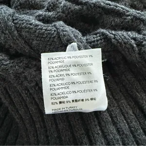 MAEVE By Anthropologie Charcoal Cable Knit Cardigan • Sz S thumbnail 9