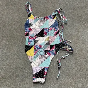 Frankie’s Bikinis Honey One Shoulder Cheeky One Piece Swimsuit size XS thumbnail 3
